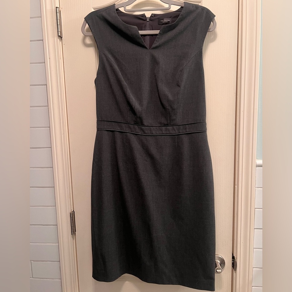The Limited Elegant Gray Sleeveless Dress